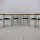 Set of 6 dining chairs by Börge Lindau for Bla Station Sweden 1990s