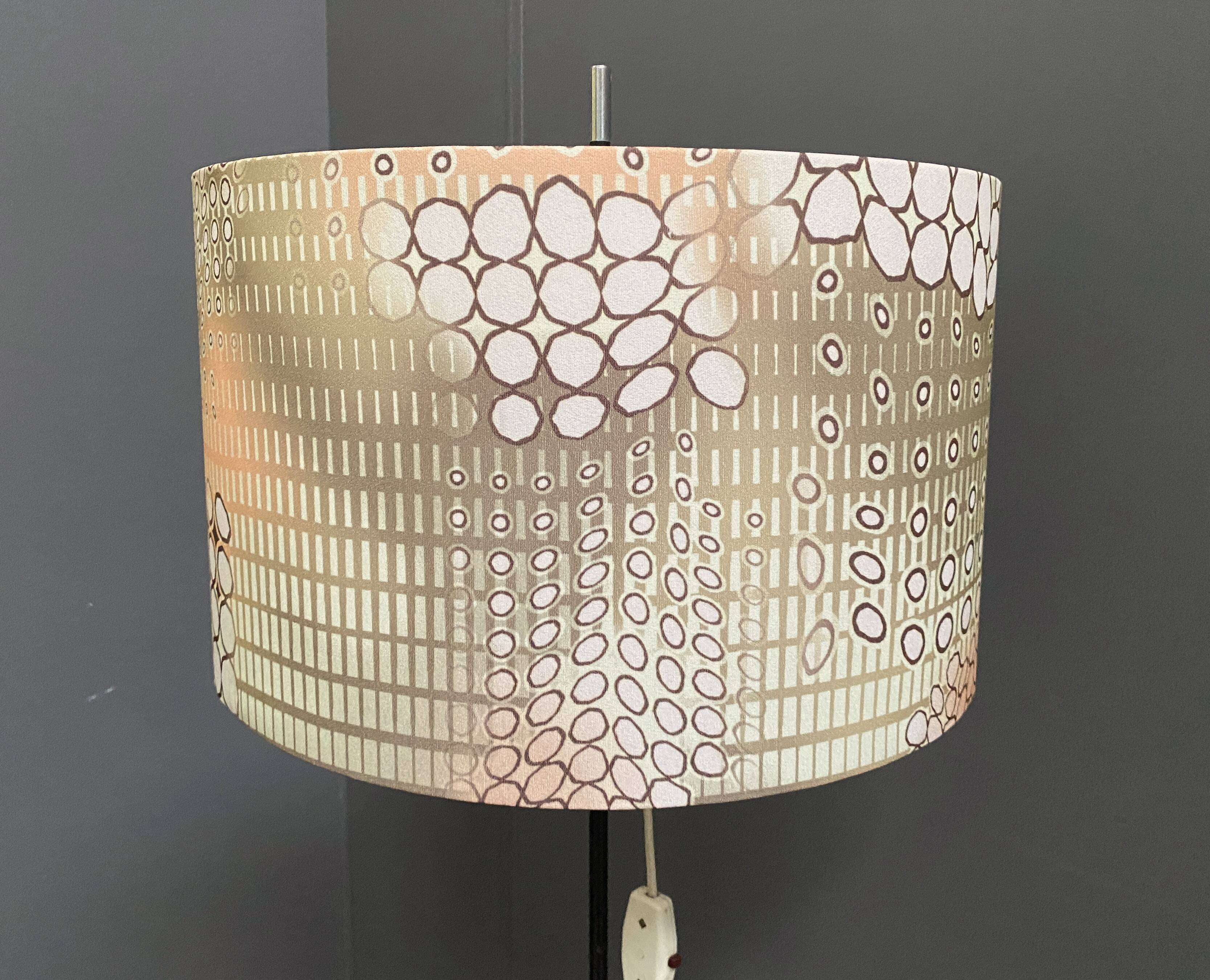 VEB Floor lamp 1960s black tripod base