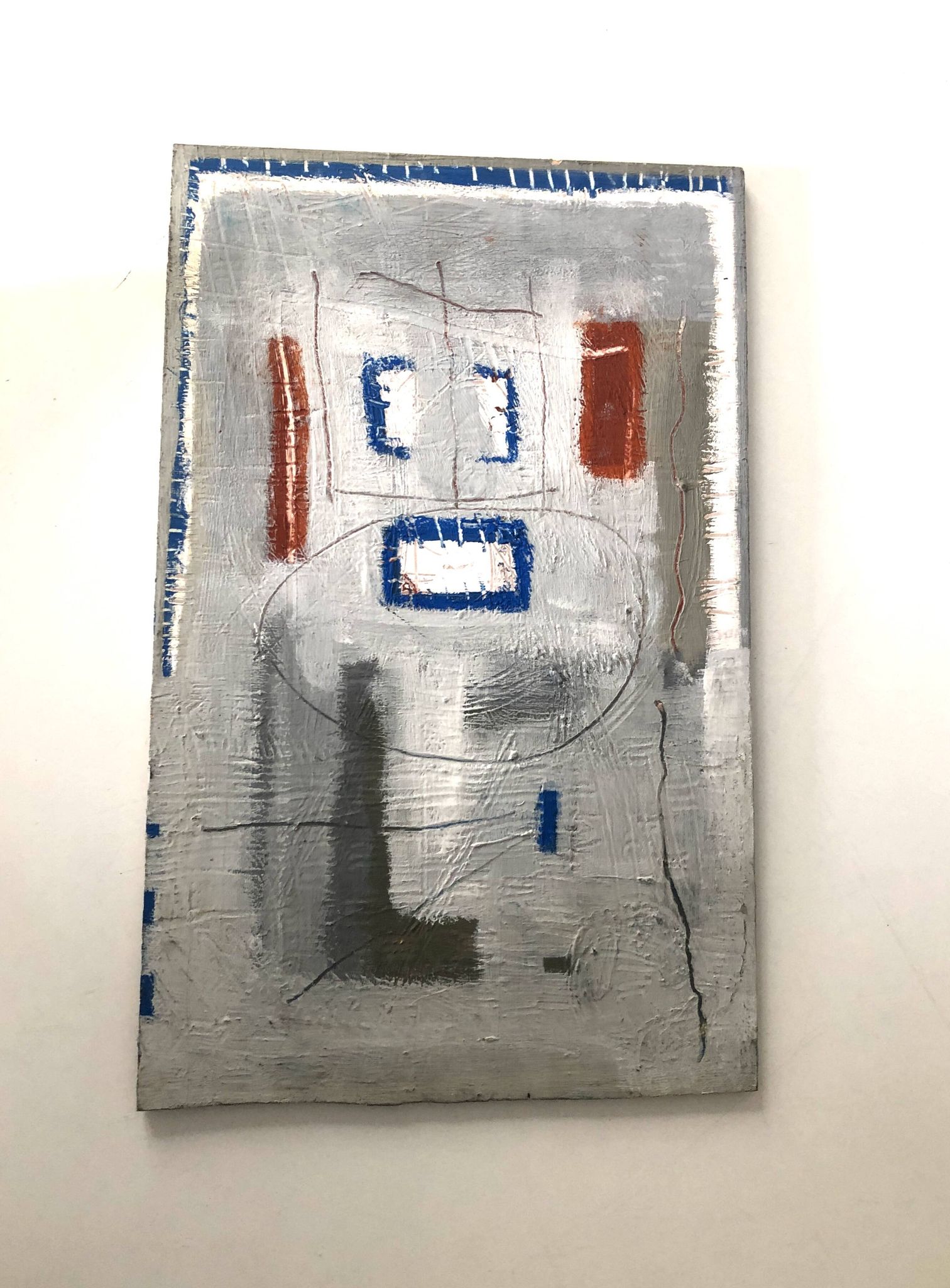 Grey abstract painting