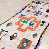 Moroccan Berber rug Boujaad vintage hallway 225 x 67 cm