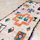Moroccan Berber rug Boujaad vintage hallway 225 x 67 cm