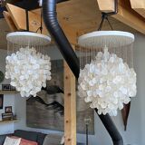 Chandelier in the style of the 'Fun 4DM' pendant light by Verner Panton