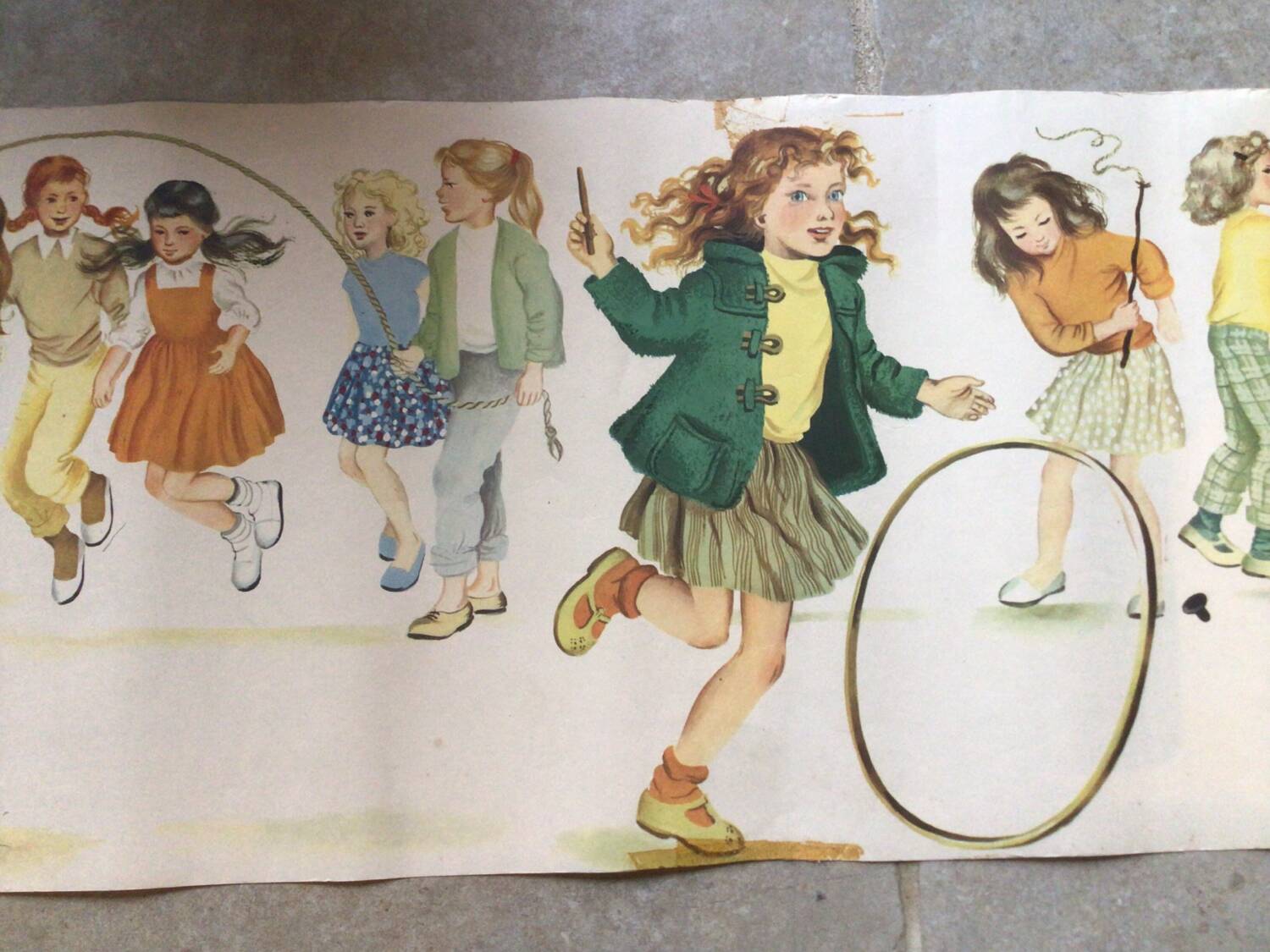 Vintage school girl poster