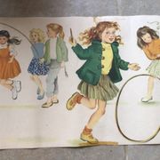 Vintage school girl poster