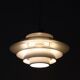 Jeka "Verona" multilayer pendant lamp / Danish modern design / Kurt Wiborg / 1980s