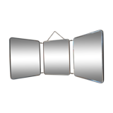 Mirror barber triptych 70x28cm