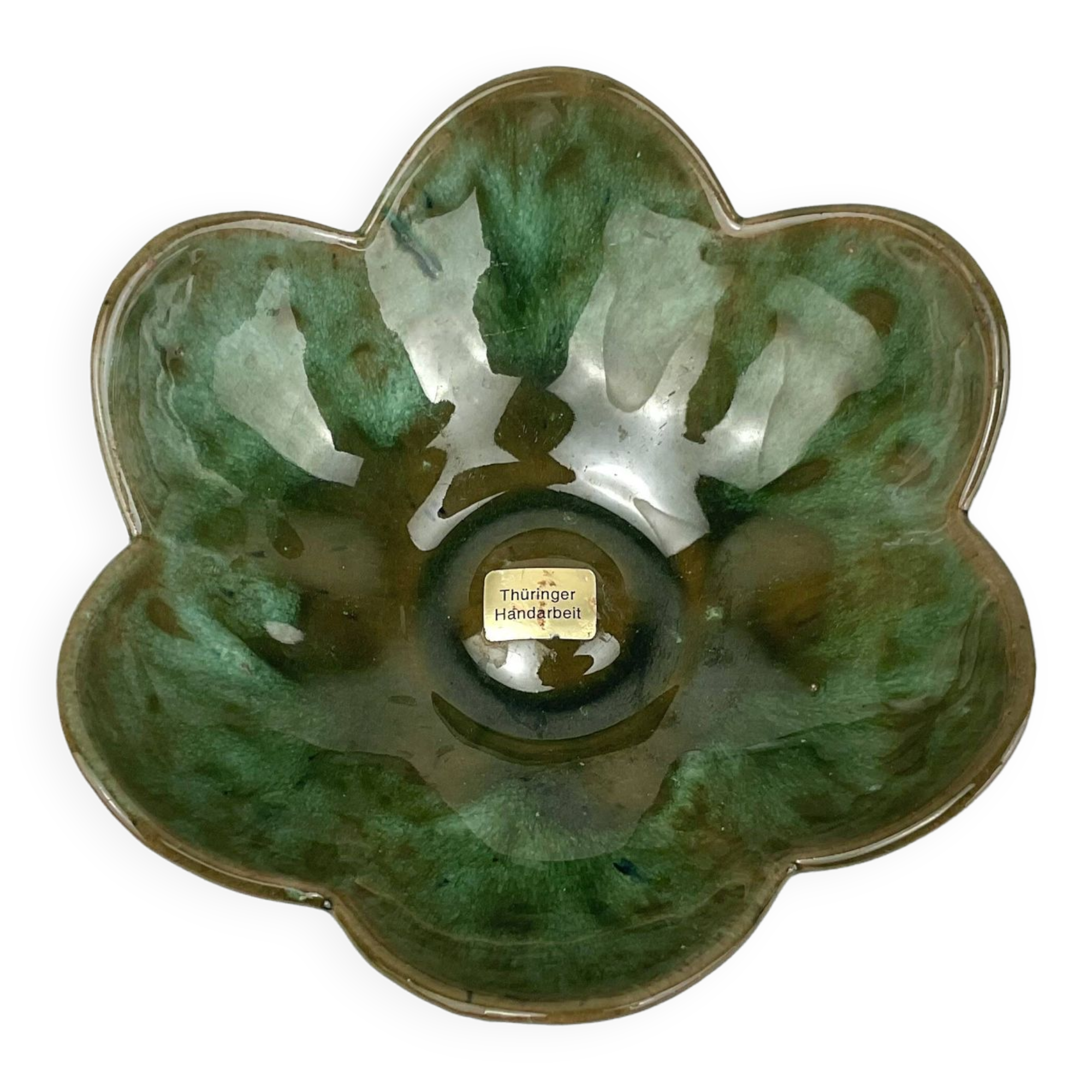 Small vintage flower-shaped bowl - Thüringer