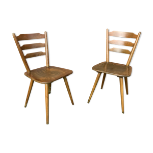Paire de chaises scandinave - bois