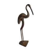 Bronze flamingo