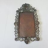 French cast iron mirror "Bacchus" god of wine, 1920s - 1930s