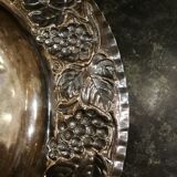 Flat solid silver hallmarks Minerva 950/1000