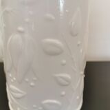 Vintage white opaline glass jar