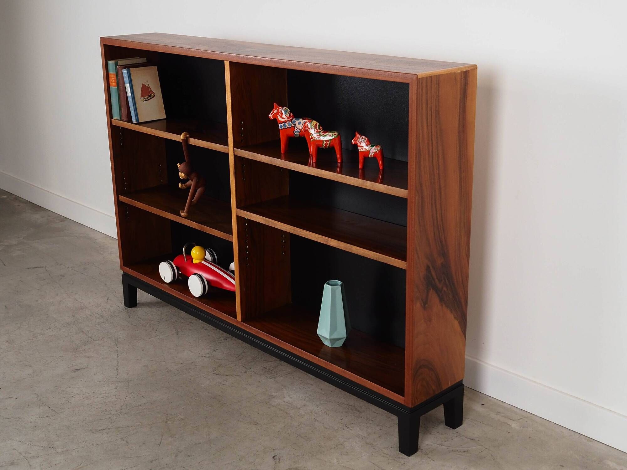 Walnut bookcase, Danish design, 1970s, production: Denmark