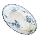 Plat ovale Terre de Fer Sarreguemines Royat
