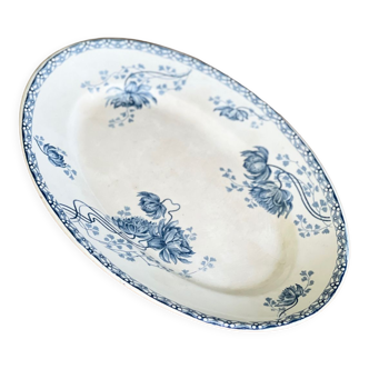 Oval flat Terre de Fer Sarreguemines Royat