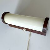 Art Deco Wood Glass Wall Light Bedside