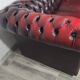 Leather sofa in Chesterfield style