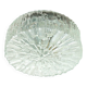 Set of 3 textured moulded glass ceiling lights/wall lights from the 1970s.