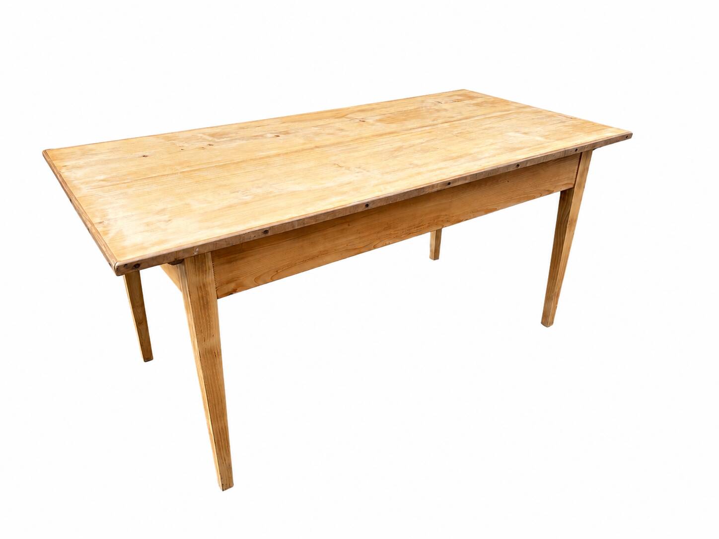 Raw fir farmhouse table