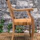 Barber's armchair in wood cannage and straw 1900