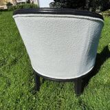 Vintage Bouclette Barrel Chair