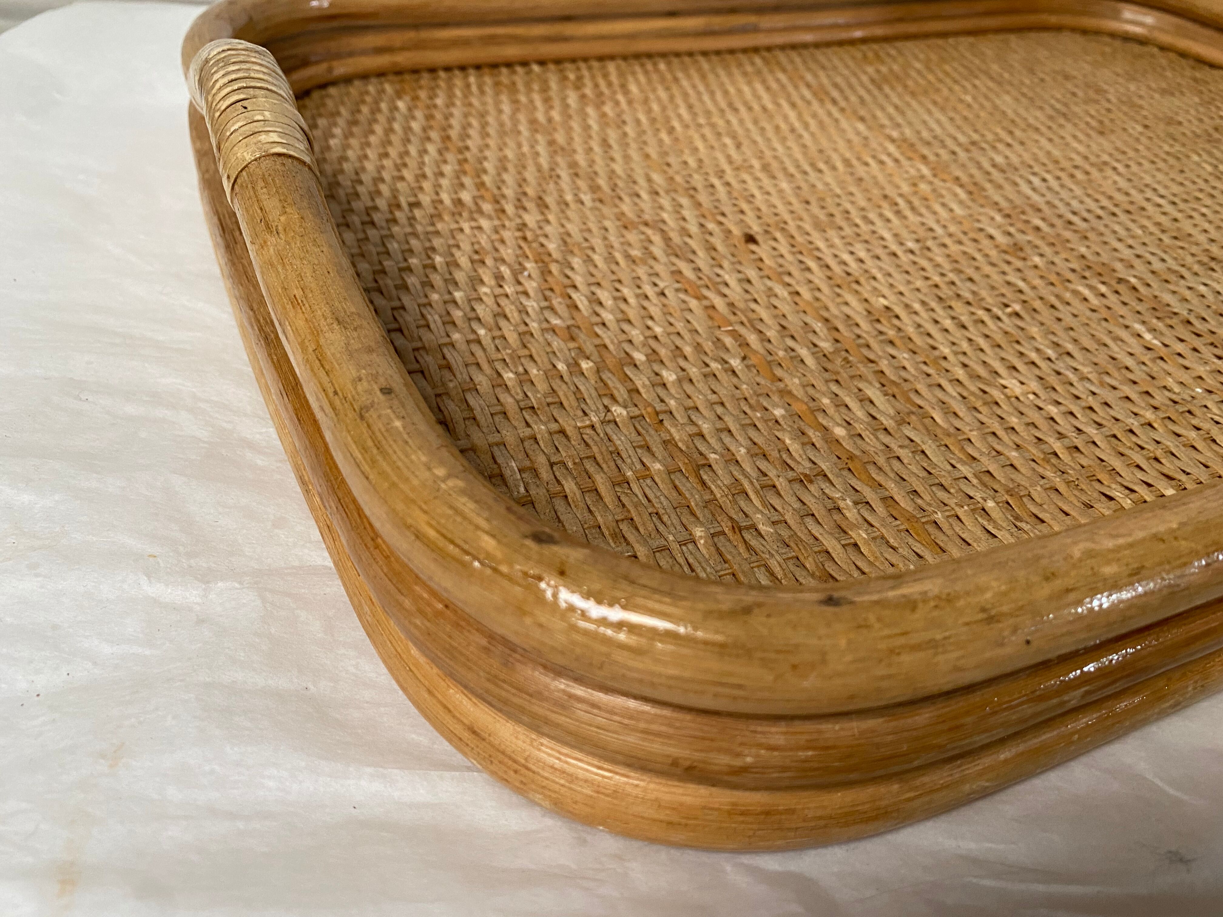 Vintage rattan top