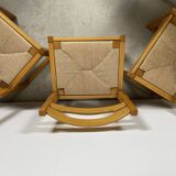 Ensemble de 5 chaises maison regain en orme