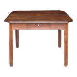 Square wooden art-deco table