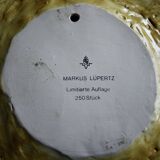 VINTAGE TERRACOTTA DISH BY MARK LUPERTZ 1980