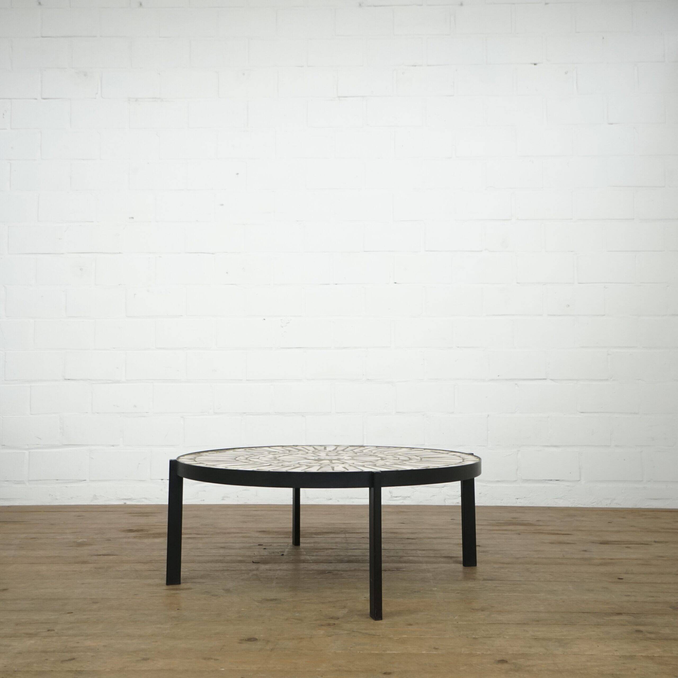 Ceramic coffee table by Lutgart De Meyer 1950s