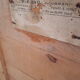 Former pierrot Gourmand wood crate