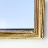 Large vintage triptych mirror in gilded wood, Deknudt - 81 x 100 cm