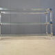 Table console en chrome et lucite, années 1970