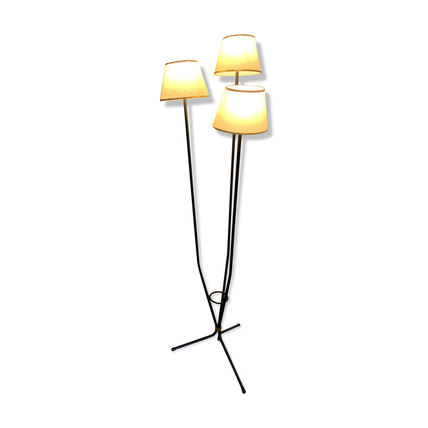 Tripod lamp 3 vintage arms 50s