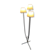 Lampadaire tripode 3 bras vintage années 50