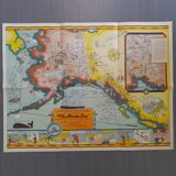 Poster map of Alaska