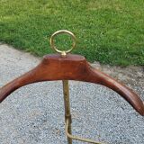 Valet de chambre of the 50s in gilded brass and wood