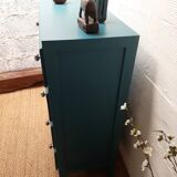 Vintage 30s dresser peacock blue