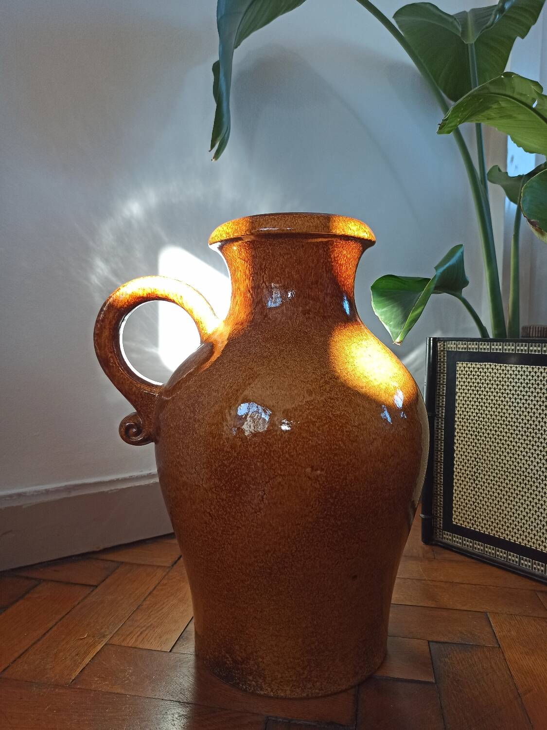 Vase de sol vintage - 42 cm - Scheurich West Germany