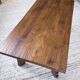 Brutalist oak table by De Puydt, Belgium 1970