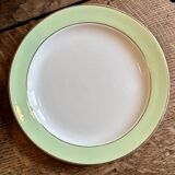 Set of 12 mint and gold dessert plates - L'amandinoise