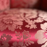 Armchair Napoleon III red satin