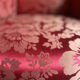 Fauteuil Napoléon III satin rouge