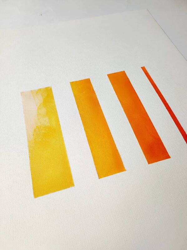 Peinture géométrique minimaliste