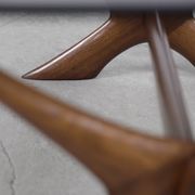 Mid-century scandinavian walnut condor coffee table by fredrik schriever-abeln for örebro glass, 196