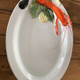 Plat de service barbotine