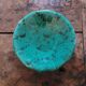 Ceramic bowl with malachite green glaze. 1950s. Ceramic bowl with green glaze.