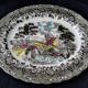 Plat ovale en porcelaine Anglaise Staffordshire  Modèle Country Style