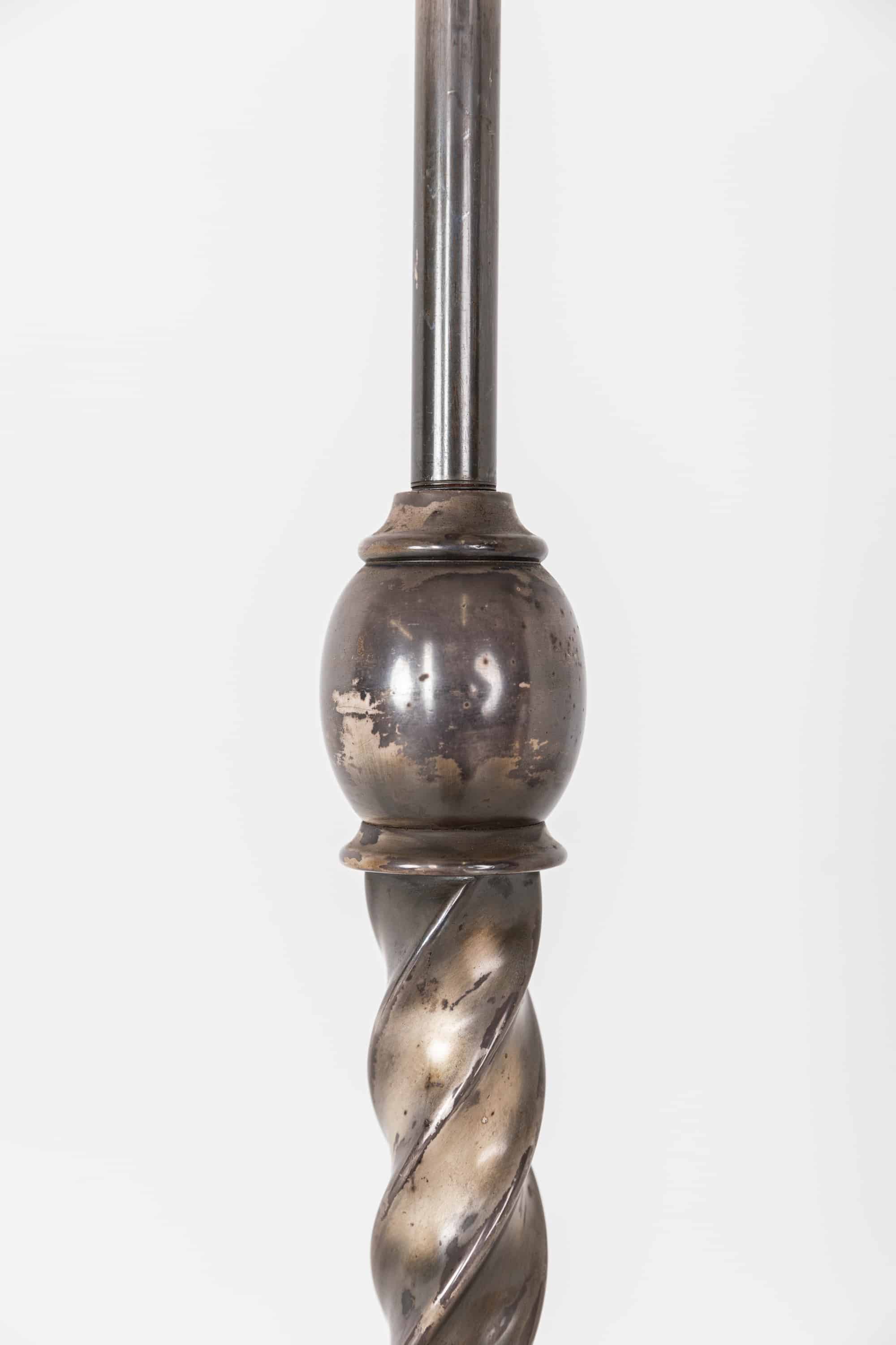 Silver plated Gec standard floor lamp