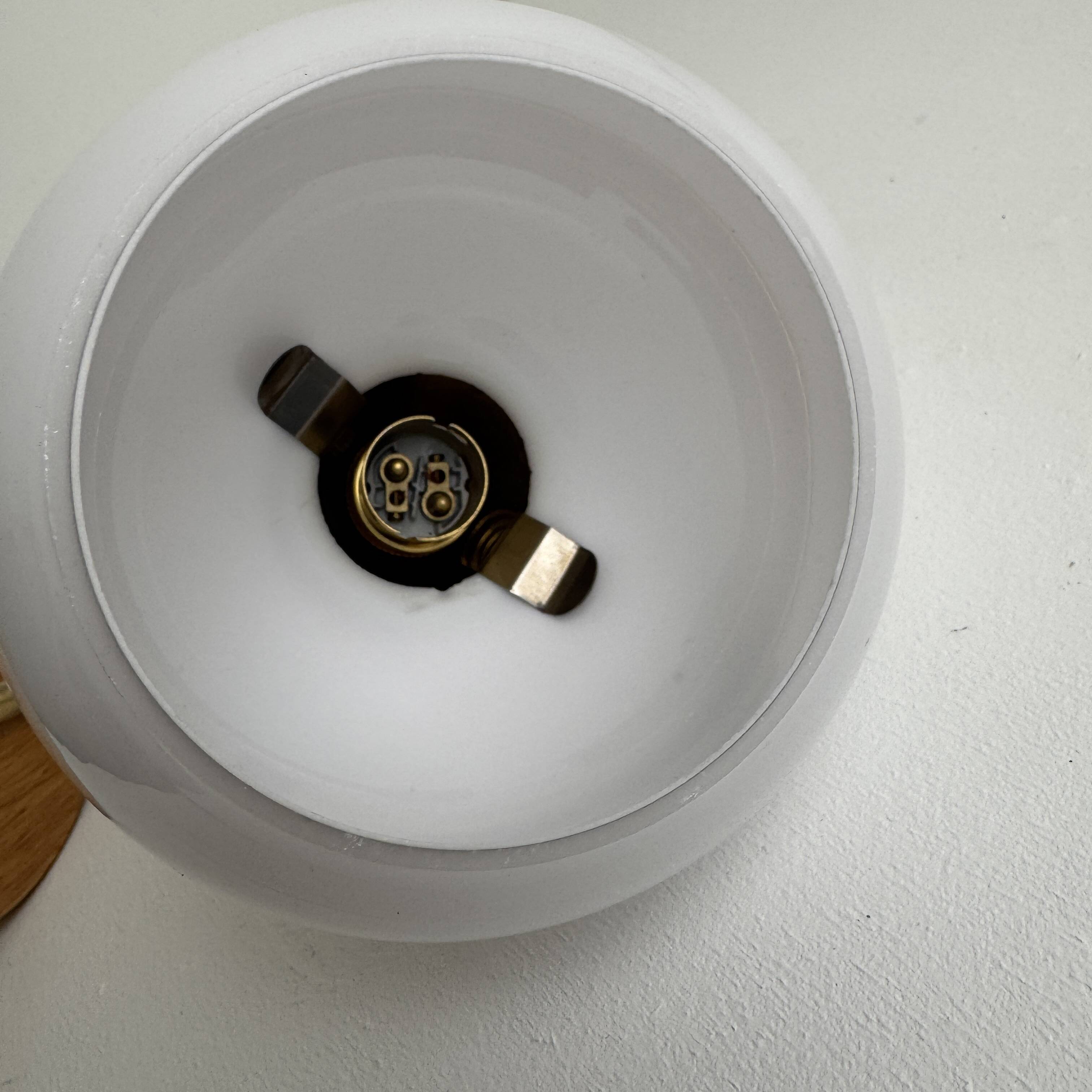 Vintage opaline wall light